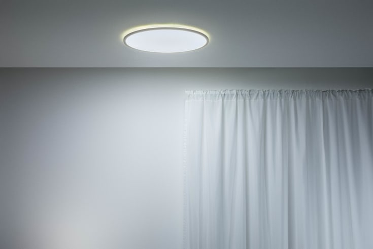 Wiz Superslim plafond, justerbar hvid, hvid, Ø55 cm