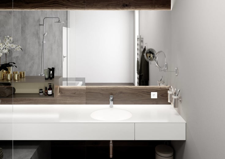 Hansgrohe Vernis Blend 100 tvättställsblandare, krom