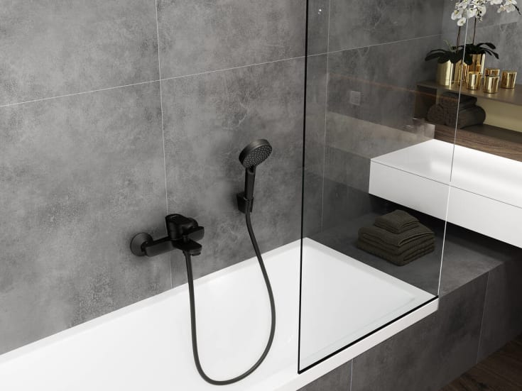 Hansgrohe Vernis Blend Vario 100 håndbruser, vandbesparende, mat sort