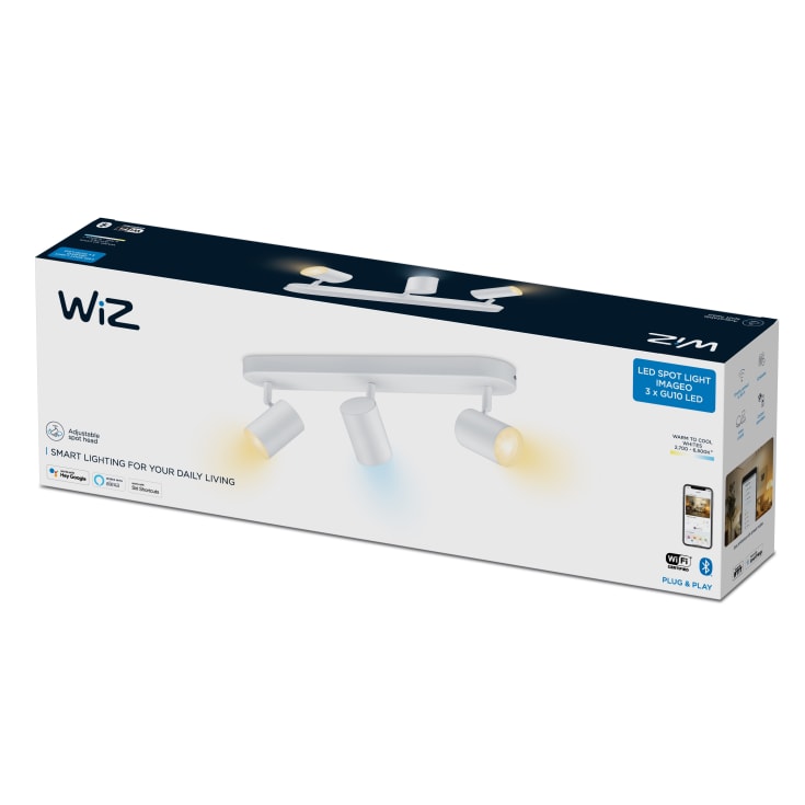 Wiz Imageo spotlampe, justerbar hvid, hvid