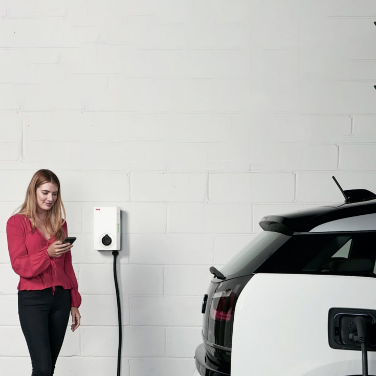 ABB Terra laddningsstation för bilar, AC, 22kW, 32A