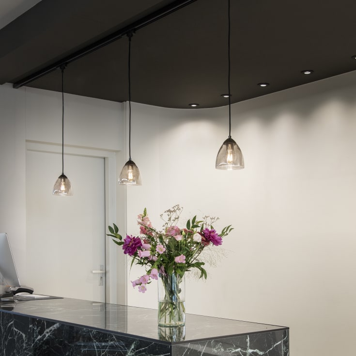 SLV Para Cone pendel, sort/glas
