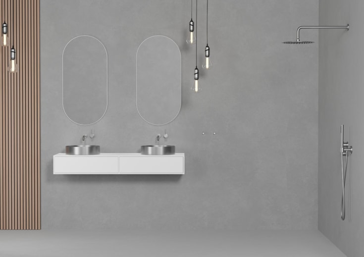 Scandtap Harmonized 1 servantbatteri, børstet stål