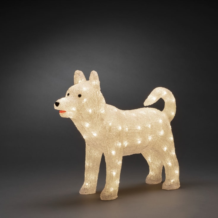Konstsmide husky hund