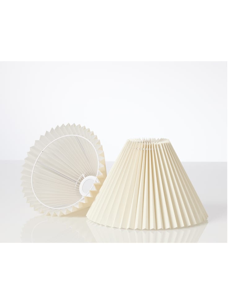 Plisseskærm Emma Piso væg/pendel side 21 cm creme