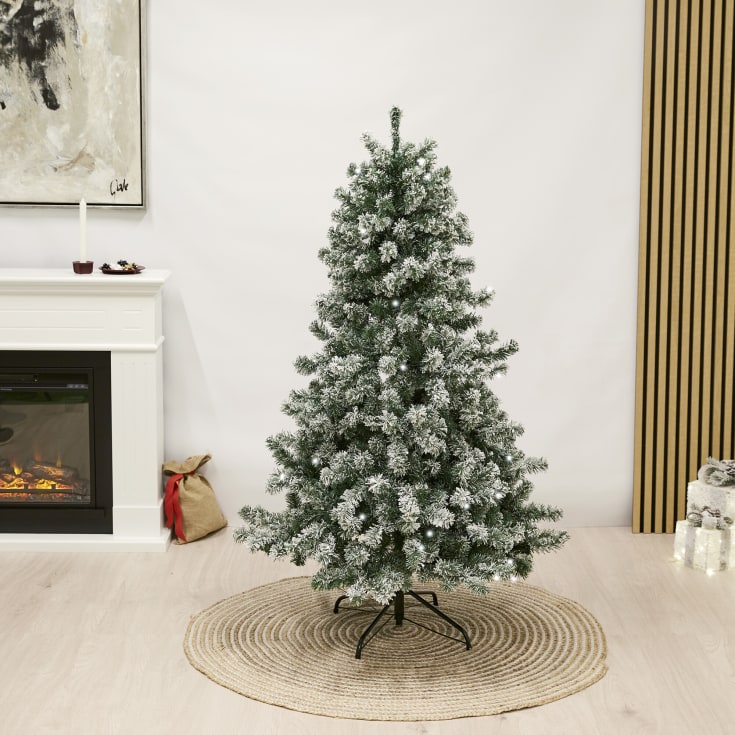 Nordic Winter Frost plastgran med belysning, 180 x 118 cm