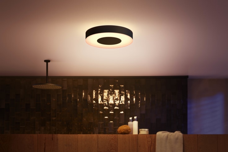Philips Hue Xamento plafond, sort, Ø38 cm