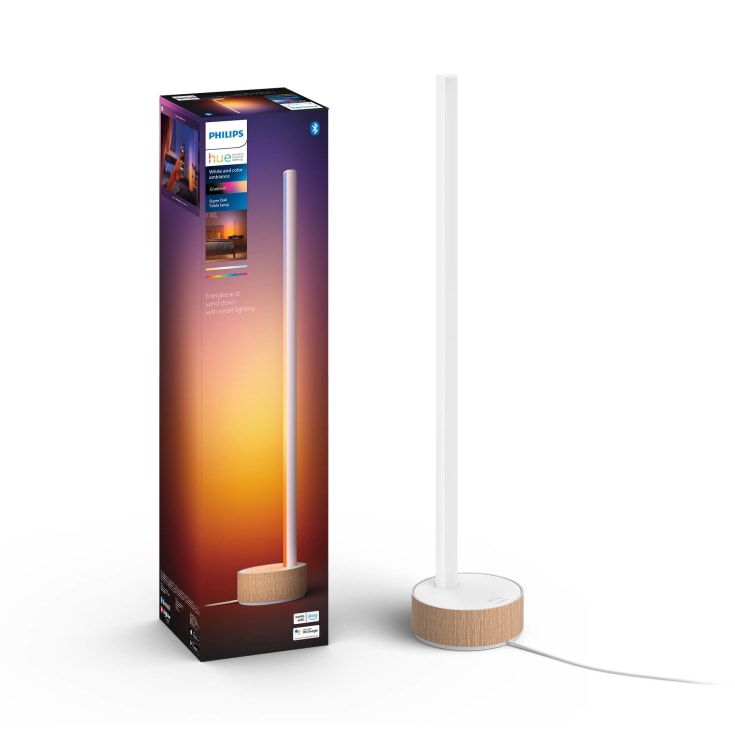 Philips Hue Signe Gradient bordlampe, træ