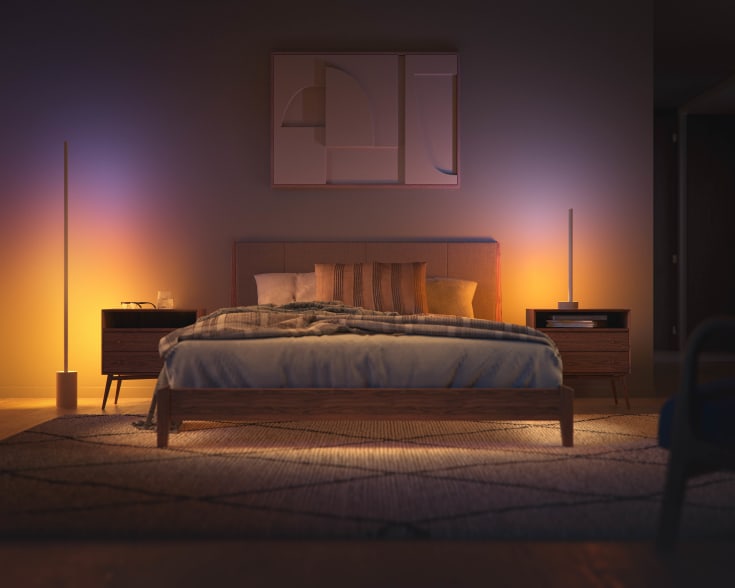 Philips Hue Signe Gradient gulvlampe, træ