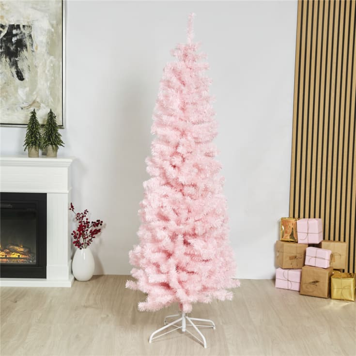 Nordic Winter plastgran, rosa