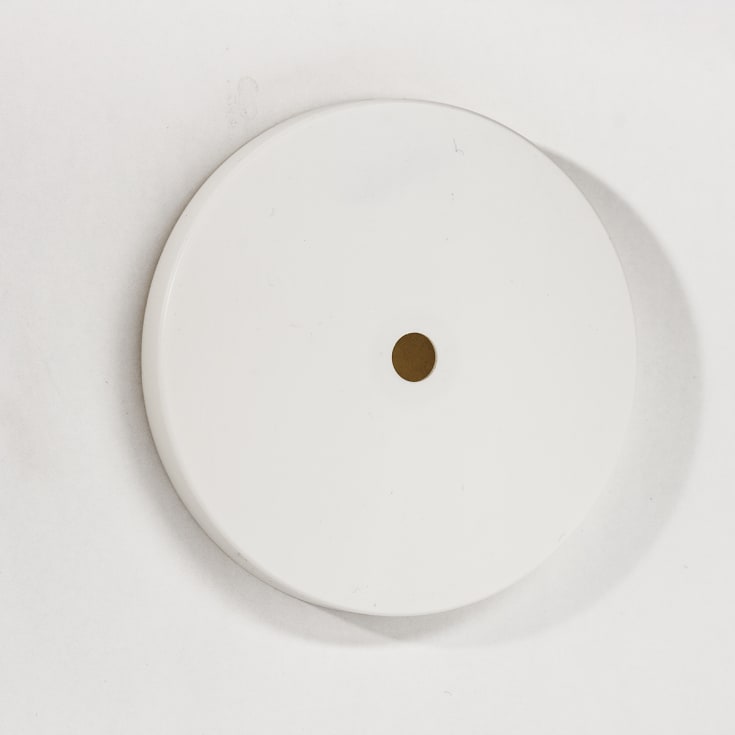 Deksel for lampeuttak WLU Ø80 hvit RAL9010