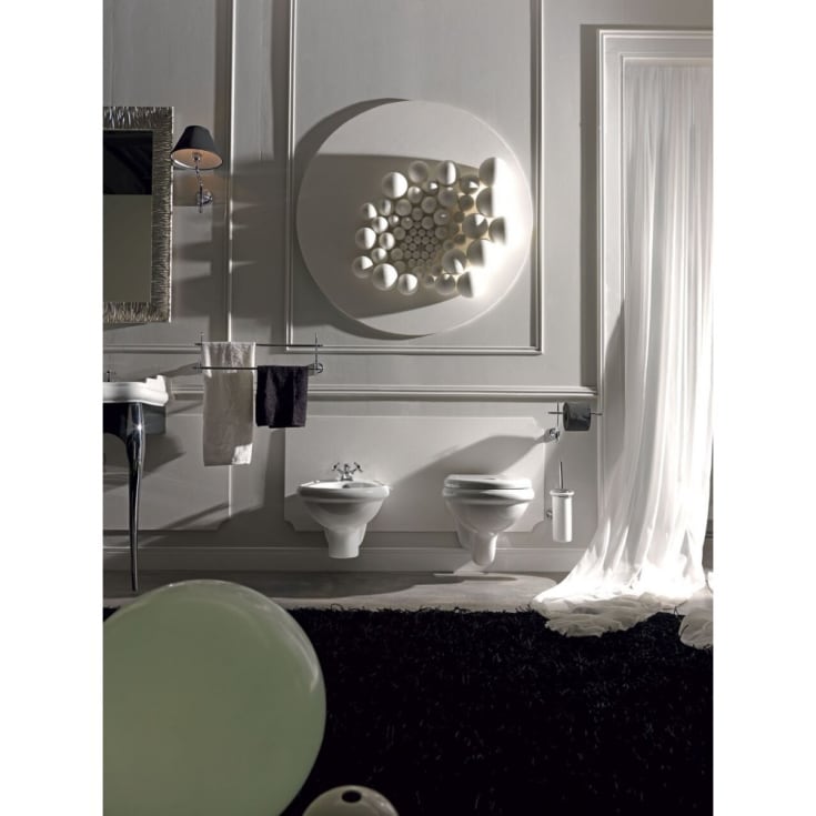 Lavabo Retro vägghängd toalett, vit