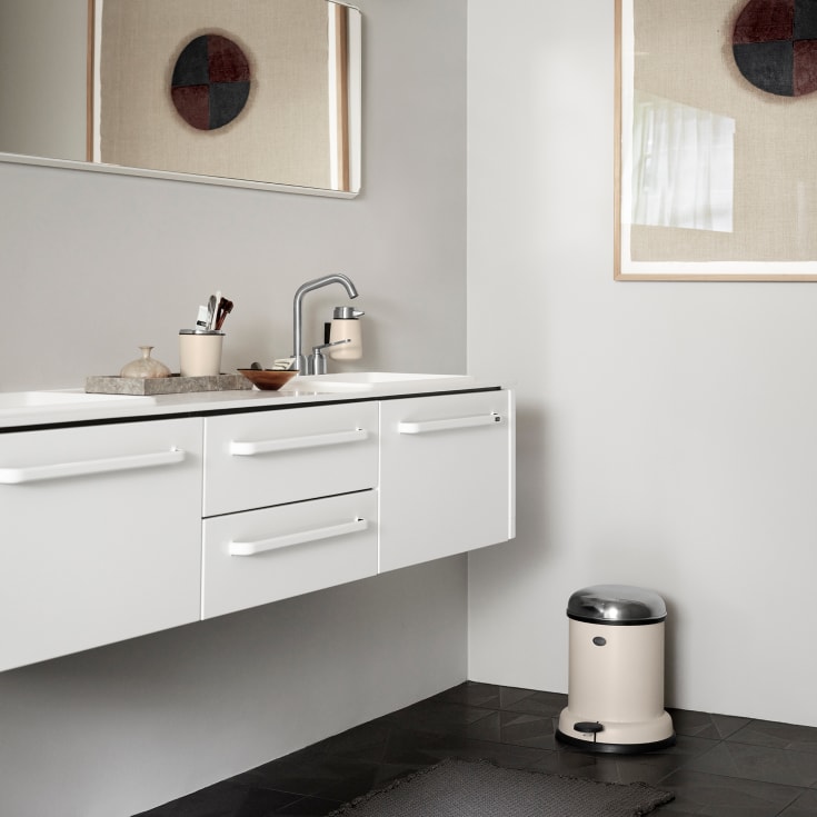 Vipp 14 søppelbøtte, 8 liter, pedal, beige