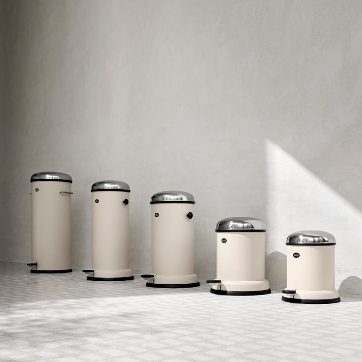 Vipp 14 søppelbøtte, 8 liter, pedal, beige