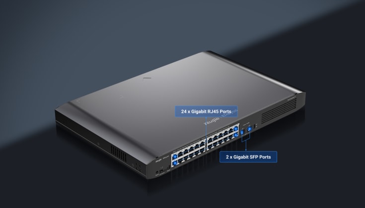 Reyee Managed PoE switch 24port + Up-link SFP