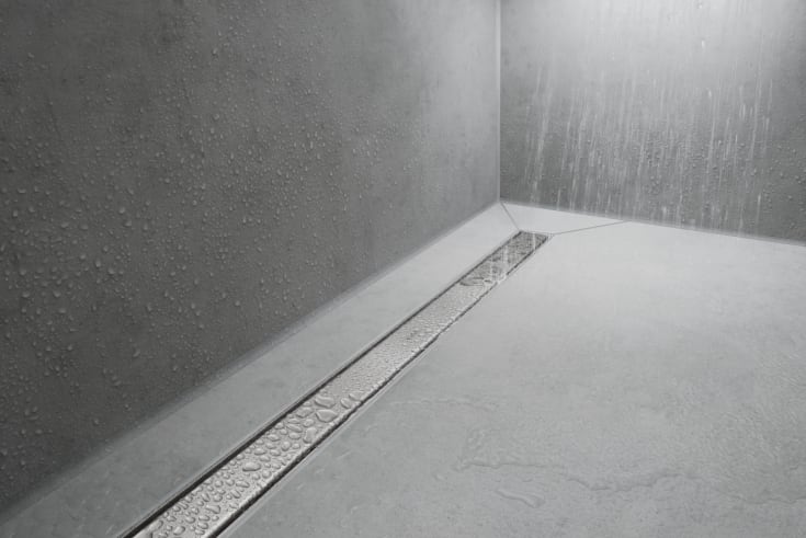 4 stk Hansgrohe Raindrain Match afløbsrende, 1000 mm, rustfrit stål