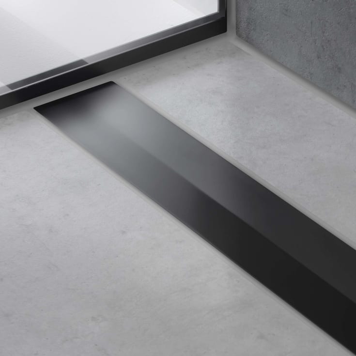 Hansgrohe Raindrain Flex afløbsrende, 700 mm, fri placering, mat sort