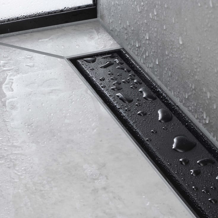 Hansgrohe Raindrain Match avløpsrenne, 600 mm, matt svart