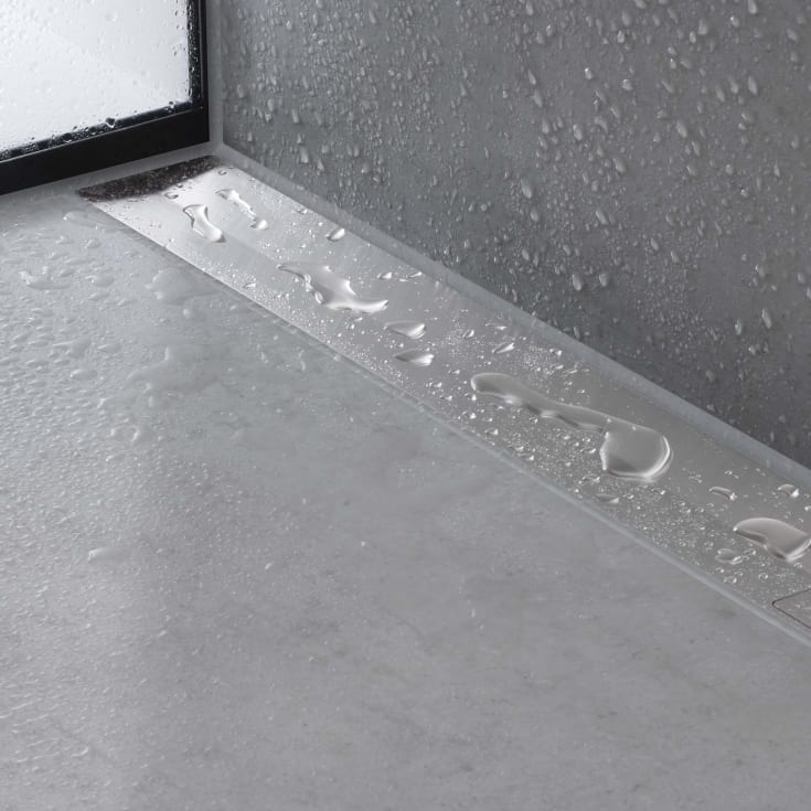 Hansgrohe Raindrain Flex afløbsrende, 1000 mm, vægmontering, krom