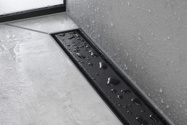 Hansgrohe Raindrain Match afløbsrende, 1000 mm, mat sort