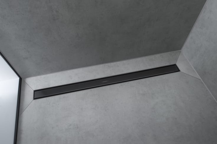 Hansgrohe Raindrain Match avløpsrenne, 800 mm, matt svart