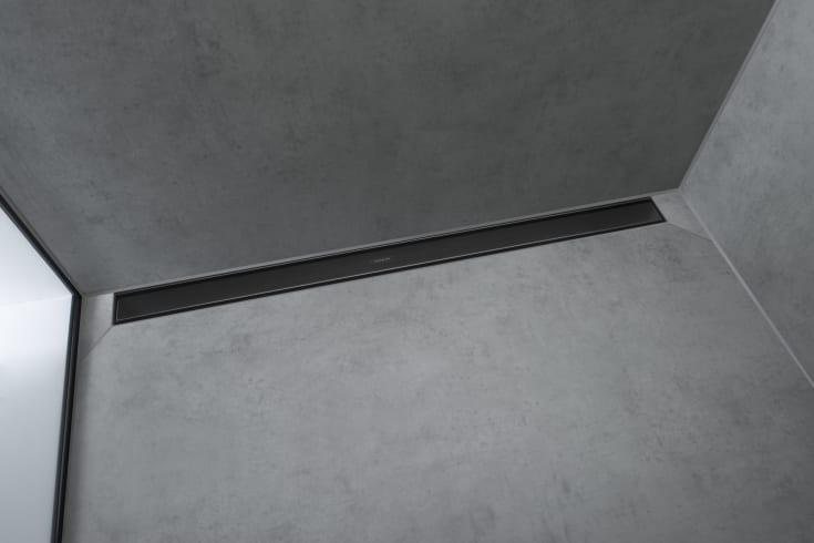 Hansgrohe Raindrain Match afløbsrende, 900 mm, mat sort