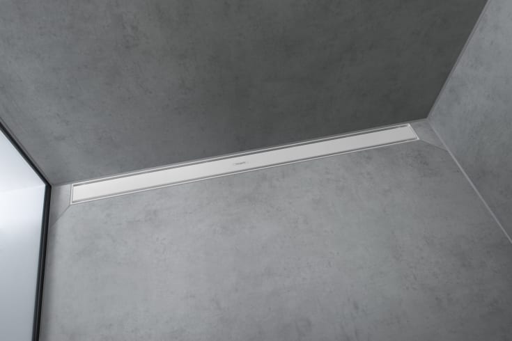Hansgrohe Raindrain Match afløbsrende, 900 mm, mat hvid