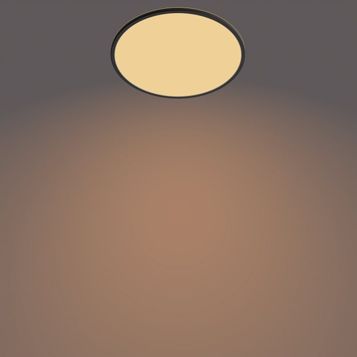 Philips myLiving SceneSwitch Super Slim plafond, svart, 2700K, Ø43 cm
