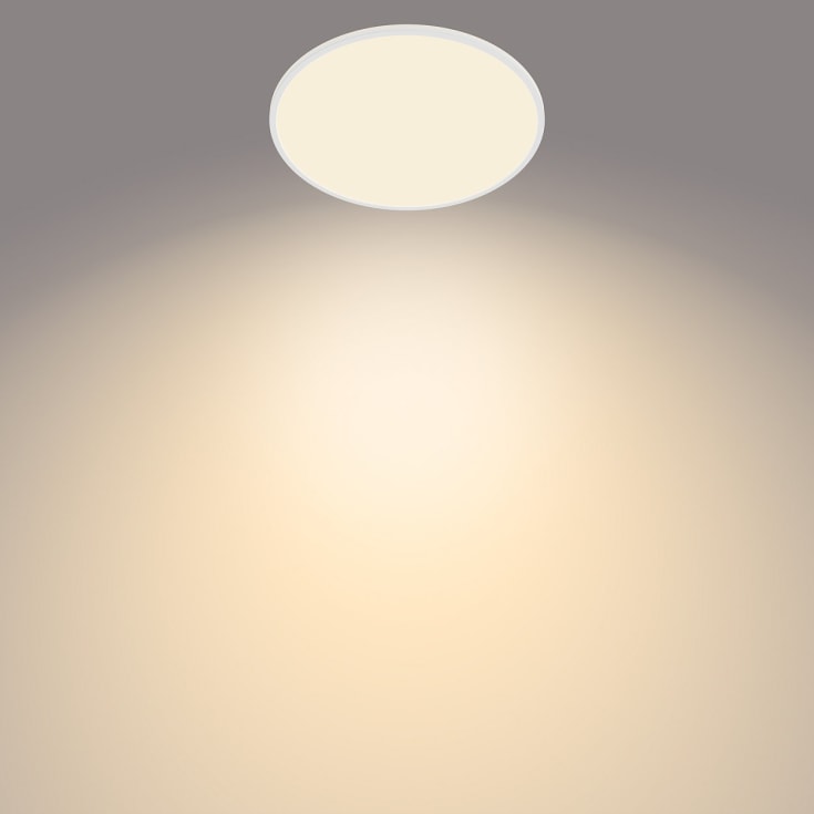 Philips myLiving SceneSwitch Super Slim plafond, hvid, 2700K, Ø30 cm