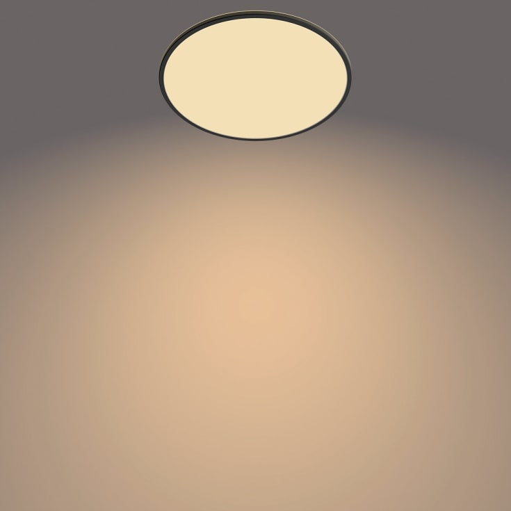Philips myLiving SceneSwitch Super Slim plafond, sort, 2700K, Ø55 cm