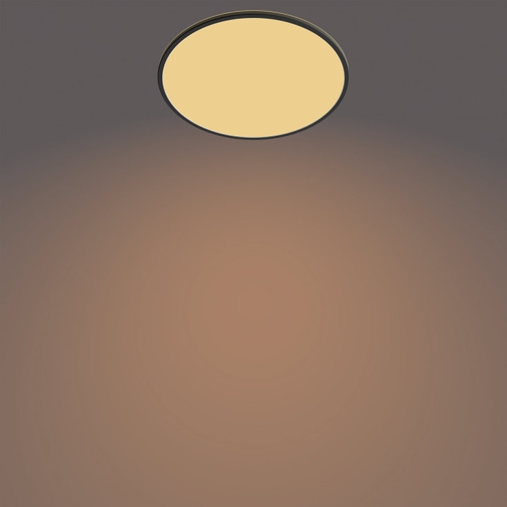 Philips myLiving SceneSwitch Super Slim plafond, sort, 2700K, Ø55 cm