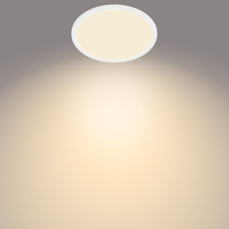 Philips myBathroom SceneSwitch Super Slim plafond, vit, 2700K, Ø25 cm