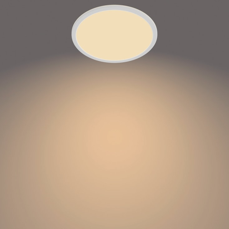 Philips myBathroom SceneSwitch Super Slim plafond, vit, 2700K, Ø25 cm
