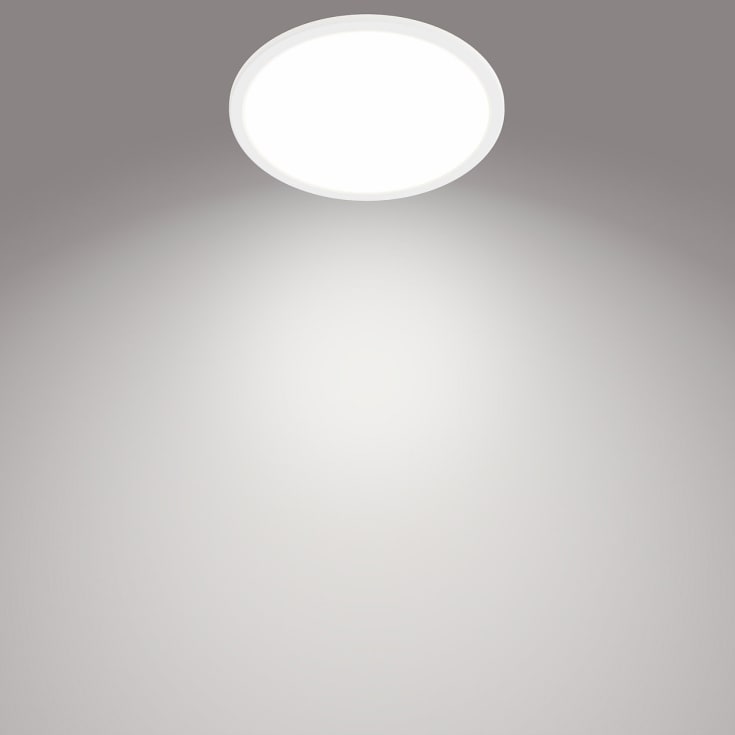 Philips myBathroom SceneSwitch Super Slim plafond, hvid, 4000K, Ø25 cm