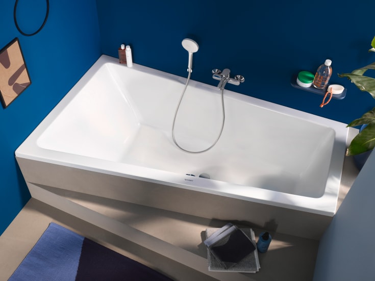 Duravit No.1 badkar, 170x100 cm, vänster, vit