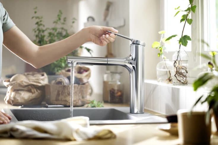 Hansgrohe Zesis M33 köksblandare, utdragbar pip, krom