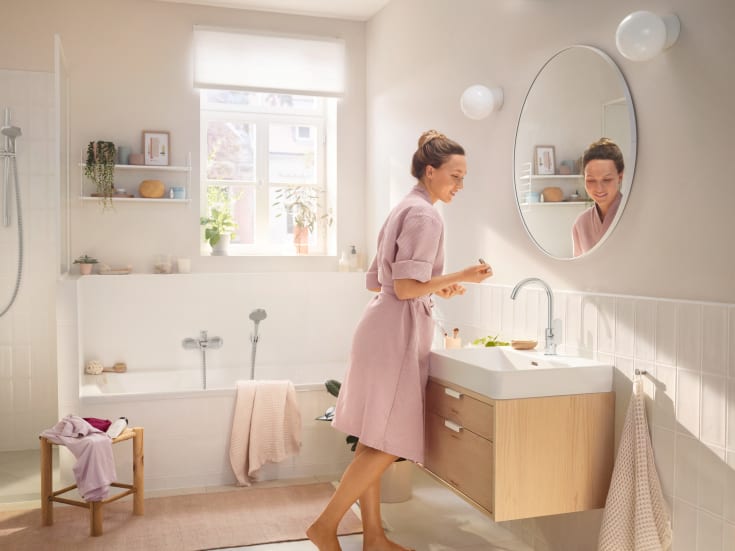 Hansgrohe Rebris S badkarsblandare, krom