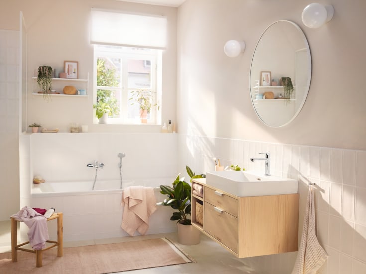 Hansgrohe Rebris S badkarsblandare, krom