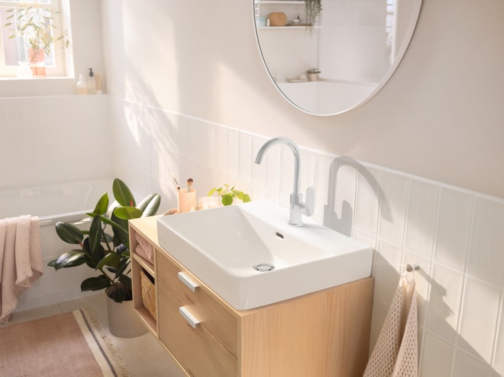 Hansgrohe Rebris S 210 tvättställsblandare, krom