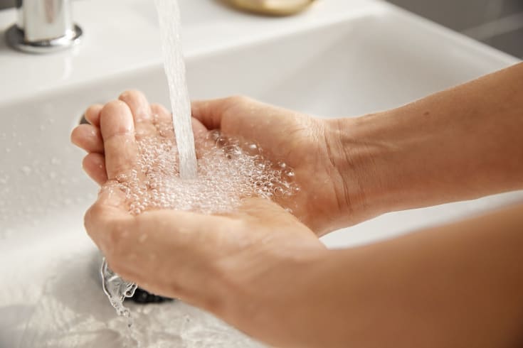 Hansgrohe Rebris E 240 tvättställsblandare, krom