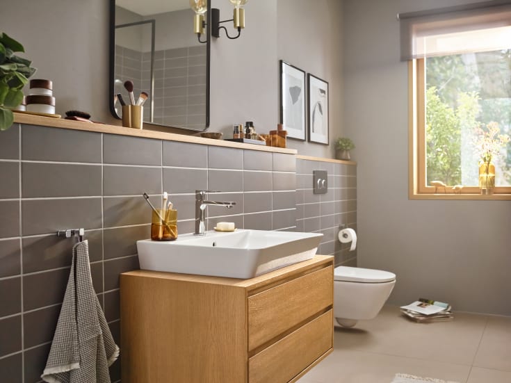 Hansgrohe Rebris E 110 tvättställsblandare, krom