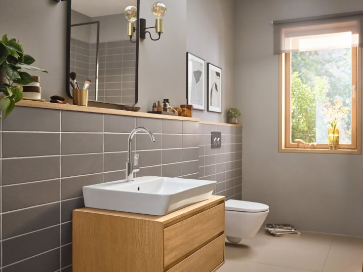 Hansgrohe Rebris E 210 tvättställsblandare, krom