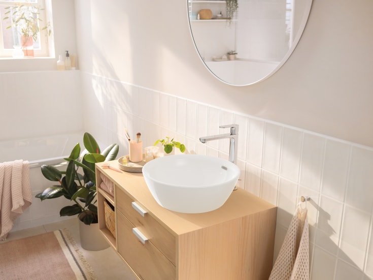 Hansgrohe Rebris S 240 tvättställsblandare, krom