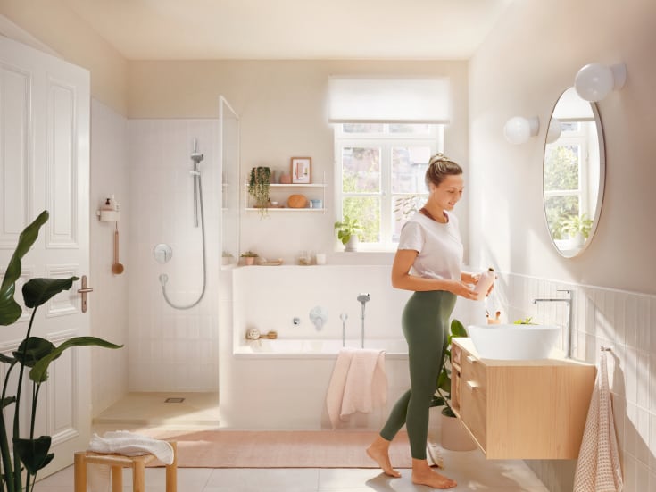Hansgrohe Rebris S 240 tvättställsblandare, krom