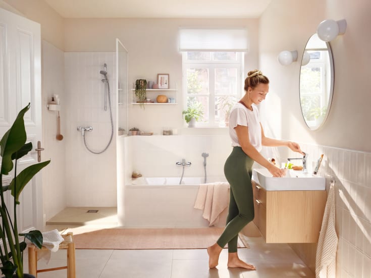 Hansgrohe Rebris S duschblandare, krom