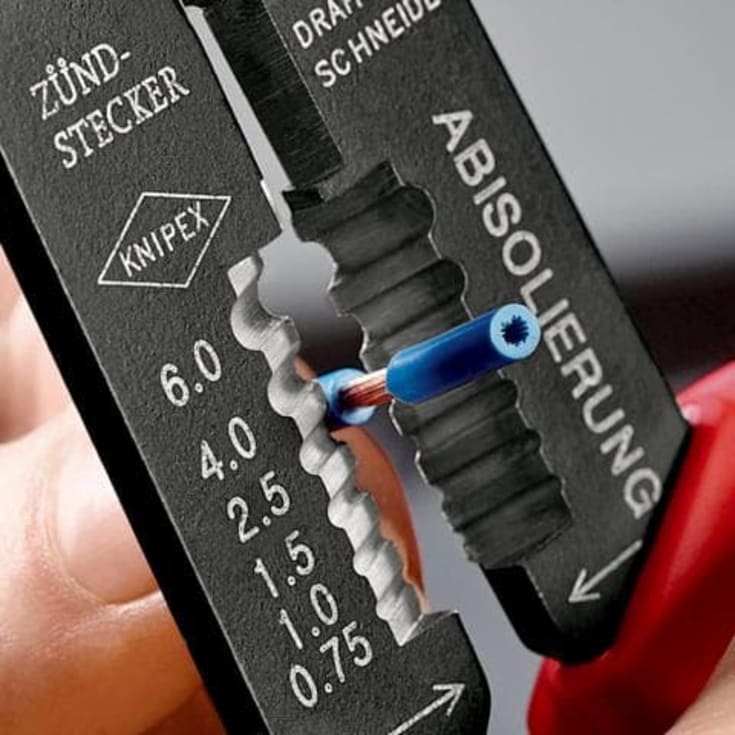 Knipex crimptång svart 240 mm - för olika kabelskor