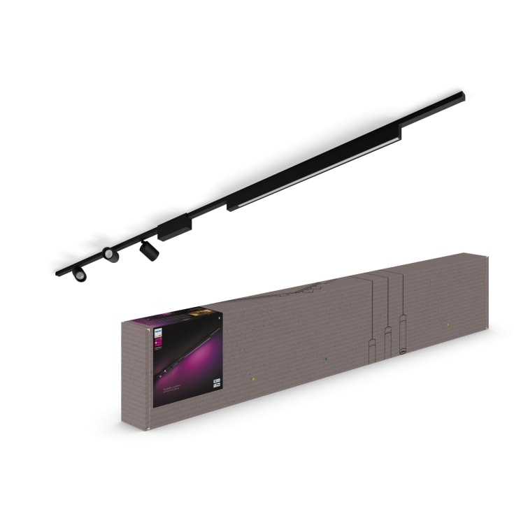 Philips Hue Perifo strømskinnesæt, 3 skinnespots, sort
