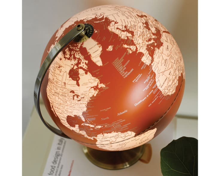 2 stk Globus med lys, orange