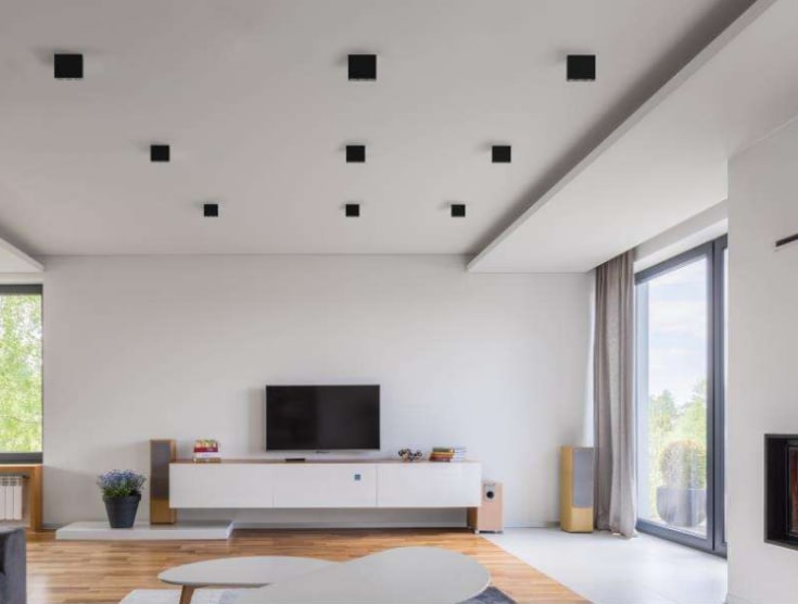Molto Luce Dark Night påbyggingsspot, 7W, matt sort
