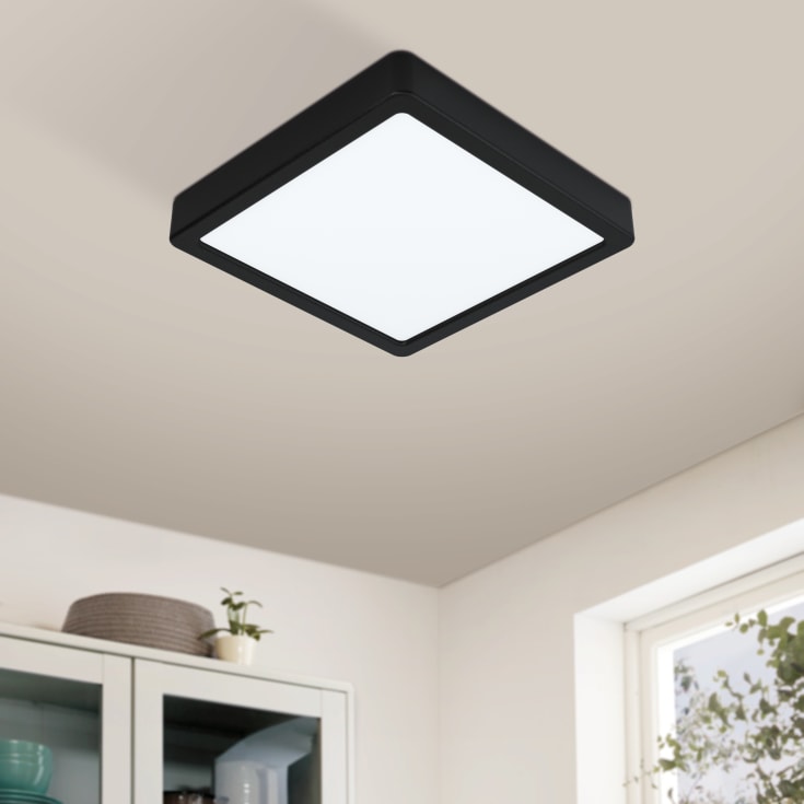 Eglo Z Fueva Bath loftlampe, sort, 21x21 cm